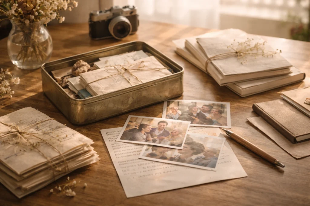 Капсула времени семьи — письма, фотографии и истории, сохранённые для будущих поколений